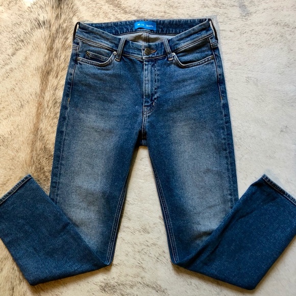 M.i.h Niki High-Rise Straight Cropped Jeans Sz 26 - Picture 3 of 5